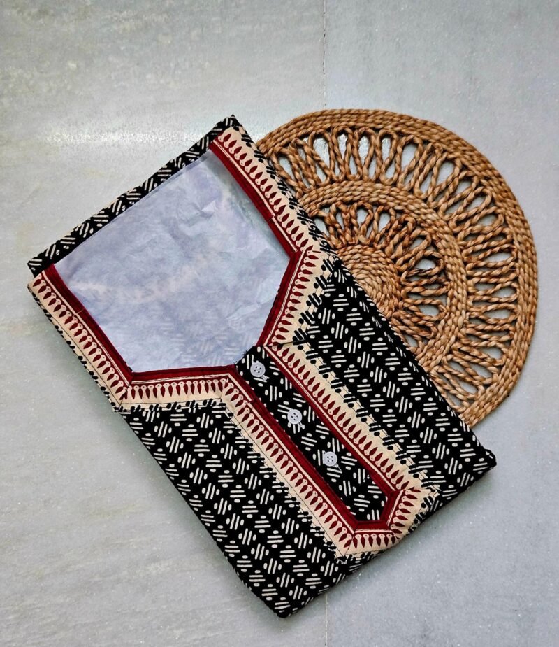 Black A-Line Printed Ladies Cotton Nighty