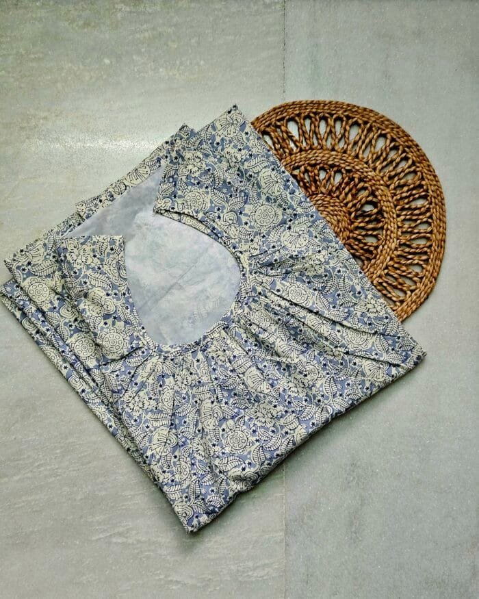 Light Blue Ladies Cotton Nighty