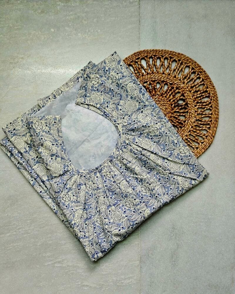 Light Blue Ladies Cotton Nighty