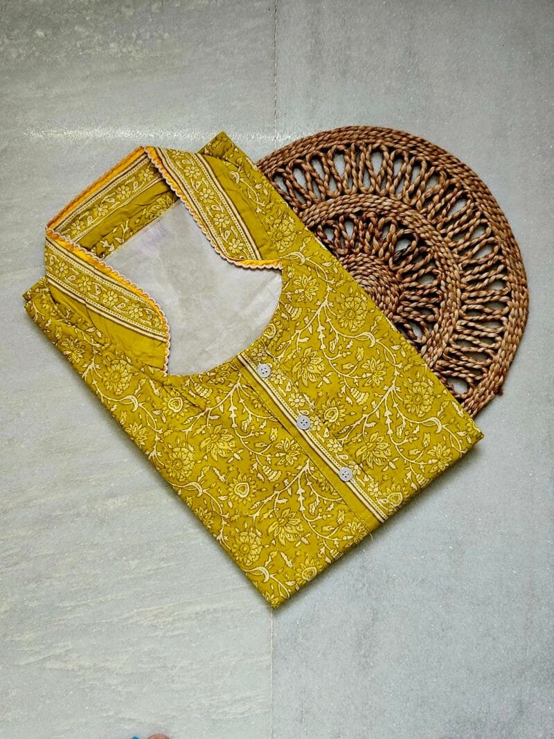 Mehendi Green Premium Pure Cotton Ladies Cotton Nighty