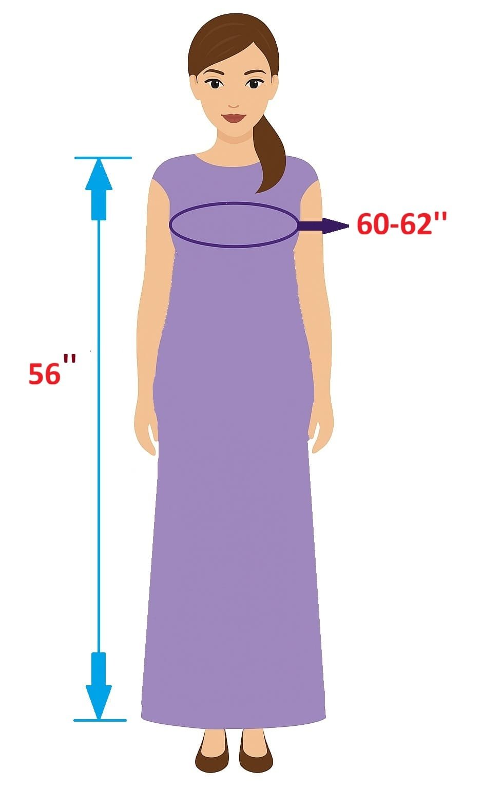 6062 Indigo Pure Cotton Kaftan - Image 4