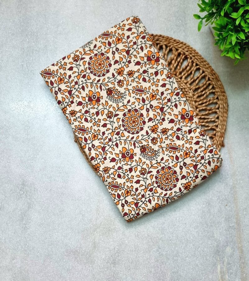 Kalamkari Printed Cotton Short Nighty