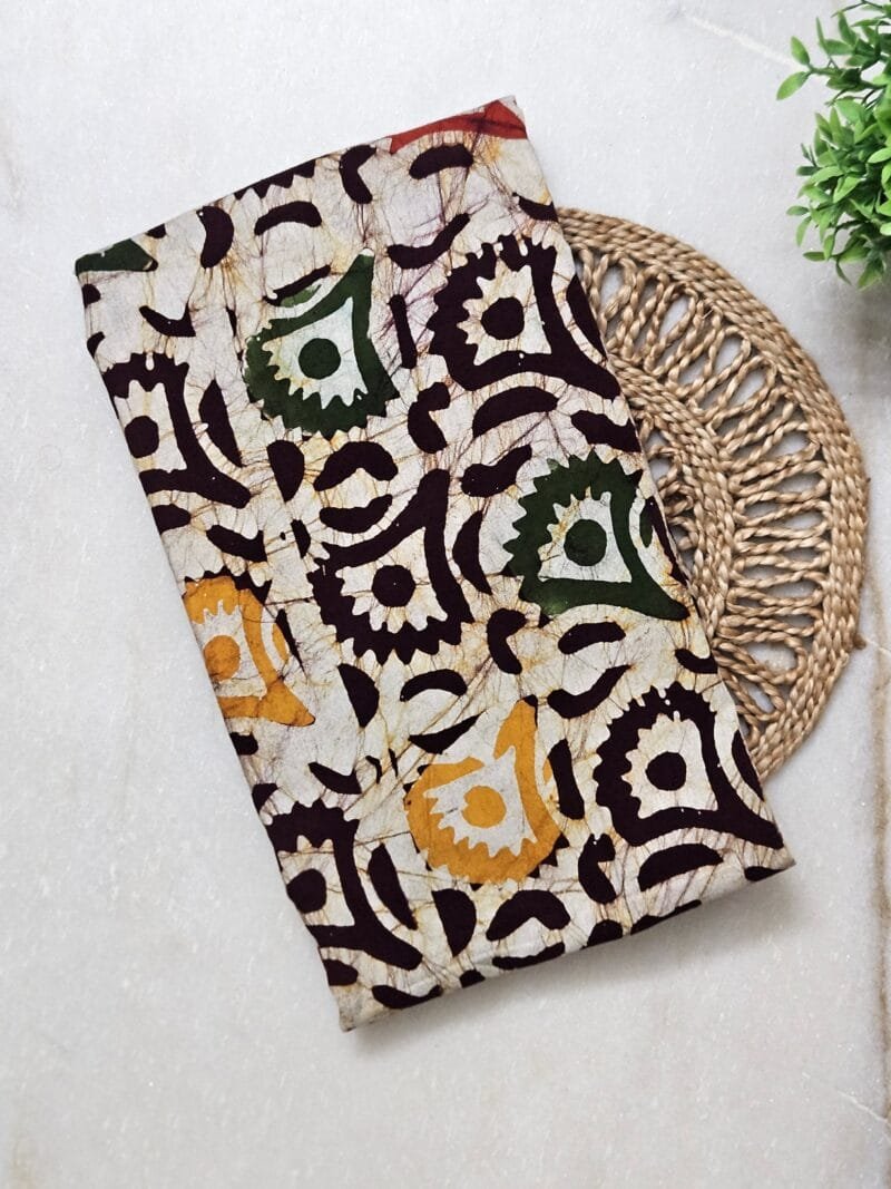 Minakari Batik Round Neck Pure Cotton Nighty Relaxed Fit 4XL Bust 48 inch