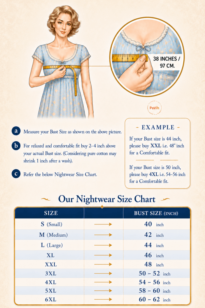 Pavih Size Chart 3